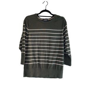 lands End Sweater 3/4 sleeve Womens size L